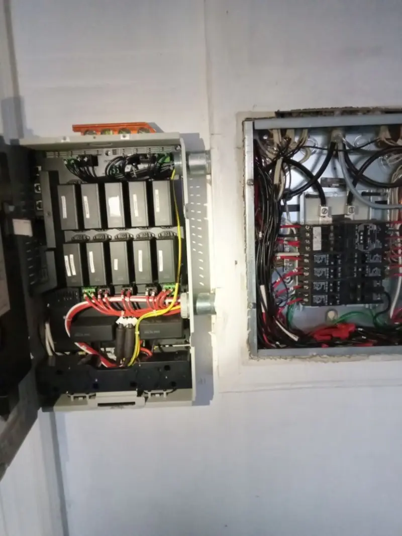 Electrical panel upgrade completed for Security Camera Wiring in Salem